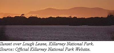 Sunset over Lough Leane, Killarney, Ireland